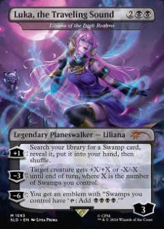 Liliana of the Dark Realms - Luka, the Traveling Sound Secret Lair Drop - Hatsune Miku